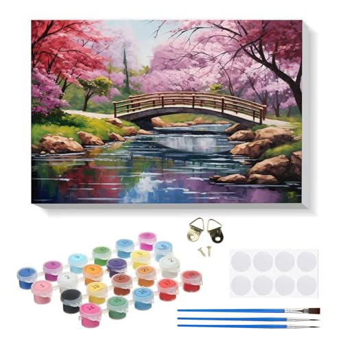 RICUVED Blume Malen nach Zahlen Kinder mit Rahmen-Landschaft Paint by Numbers für Kind, Cute Ölgemälde Kinder ab 5 6 7 8 9 Jahre für Hause Dekoration Verwendet Werden 20x30cm RICUVED Blume Malen nach Zahlen Kinder mit Rahmen-Landschaft Paint by Numbers für Kind, Cute Ölgemälde Kinder ab 5 6 7 8 9 Jahre für Hause Dekoration Verwendet Werden 20x30cm von RICUVED