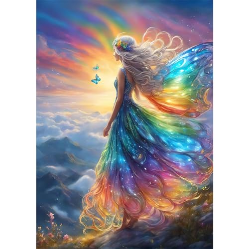 RICUVED Bunte Prinzessin Diamond Painting Set, 5D Diamant Painting Bilder Erwachsene & Kinder, Full Drill Diamond Art Diamant Malerei Bilder für Home Dekor 30x40cm RICUVED Bunte Prinzessin Diamond Painting Set, 5D Diamant Painting Bilder Erwachsene & Kinder, Full Drill Diamond Art Diamant Malerei Bilder für Home Dekor 30x40cm von RICUVED