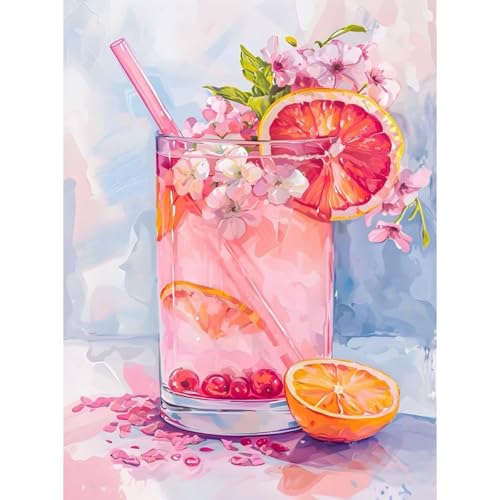 RICUVED Cocktail Diamond Painting,5D Getränk Diamant Painting Bilder Erwachsene Diamond Painting Kinder, Full Drill Diamond Art Diamant Malerei Bilder für Home Dekor 30x40cm RICUVED Cocktail Diamond Painting,5D Getränk Diamant Painting Bilder Erwachsene Diamond Painting Kinder, Full Drill Diamond Art Diamant Malerei Bilder für Home Dekor 30x40cm von RICUVED