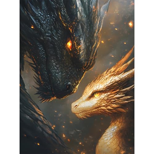 RICUVED Drachen Diamond Painting,5D Diamant Painting Bilder Erwachsene Tiere Diamond Painting Kinder, Full Drill Diamond Art Diamant Malerei Bilder für Home Dekor 30x40cm RICUVED Drachen Diamond Painting,5D Diamant Painting Bilder Erwachsene Tiere Diamond Painting Kinder, Full Drill Diamond Art Diamant Malerei Bilder für Home Dekor 30x40cm von RICUVED