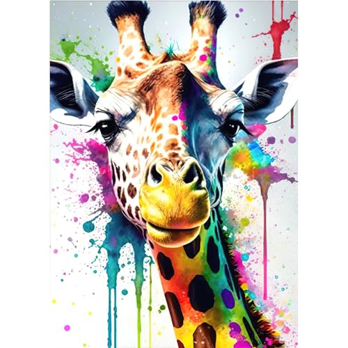 RICUVED Giraffe Diamond Painting Erwachsene, 5D Tiere Diamant Painting Bilder Erwachsene, DIY Diamond Painting Bilder Diamant Malerei Set für Wanddekoration 30x40cm RICUVED Giraffe Diamond Painting Erwachsene, 5D Tiere Diamant Painting Bilder Erwachsene, DIY Diamond Painting Bilder Diamant Malerei Set für Wanddekoration 30x40cm von RICUVED