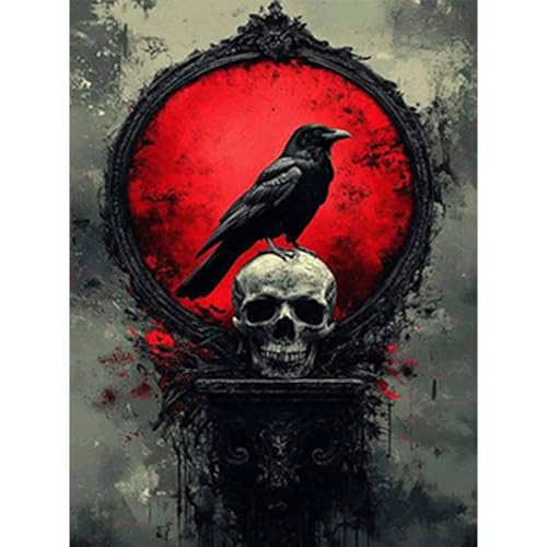 RICUVED Gothic Diamond Painting Erwachsene, 5D Halloween Diamant Painting Bilder Erwachsene, DIY Diamond Painting Bilder Diamant Malerei Set für Wanddekoration 30x40cm RICUVED Gothic Diamond Painting Erwachsene, 5D Halloween Diamant Painting Bilder Erwachsene, DIY Diamond Painting Bilder Diamant Malerei Set für Wanddekoration 30x40cm von RICUVED