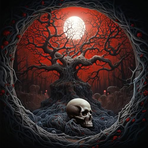 RICUVED Halloween Diamond Painting Erwachsene, 5D Gothic Diamant Painting Bilder Erwachsene, DIY Diamond Painting Bilder Diamant Malerei Set für Wanddekoration 30x30cm RICUVED Halloween Diamond Painting Erwachsene, 5D Gothic Diamant Painting Bilder Erwachsene, DIY Diamond Painting Bilder Diamant Malerei Set für Wanddekoration 30x30cm von RICUVED