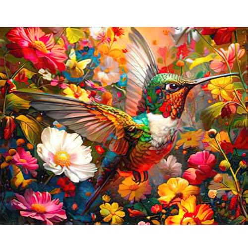 RICUVED Kolibri Diamond Painting Erwachsene, 5D Tiere Diamant Painting Bilder Erwachsene, DIY Diamond Painting Bilder Diamant Malerei Set für Wanddekoration 30x40cm RICUVED Kolibri Diamond Painting Erwachsene, 5D Tiere Diamant Painting Bilder Erwachsene, DIY Diamond Painting Bilder Diamant Malerei Set für Wanddekoration 30x40cm von RICUVED