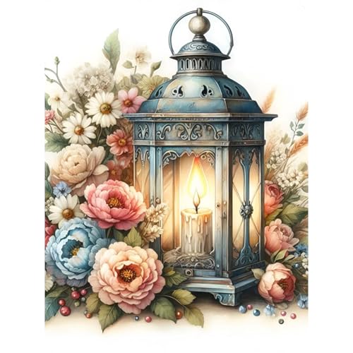 RICUVED Laternen Diamond Painting Erwachsene, 5D Blumen Diamant Painting Bilder Erwachsene, DIY Diamond Painting Bilder Diamant Malerei Set für Wanddekoration 30x40cm RICUVED Laternen Diamond Painting Erwachsene, 5D Blumen Diamant Painting Bilder Erwachsene, DIY Diamond Painting Bilder Diamant Malerei Set für Wanddekoration 30x40cm von RICUVED
