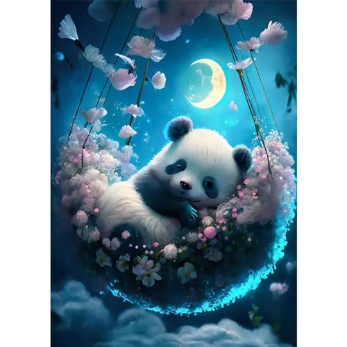 RICUVED Panda Diamond Painting Bilder, 5D Blume Diamant Painting Bilder Erwachsene Diamant Malerei Bilder Set Full Drill Tiere Diamond Painting Cross Stickerei Malerei Set 30x40cm RICUVED Panda Diamond Painting Bilder, 5D Blume Diamant Painting Bilder Erwachsene Diamant Malerei Bilder Set Full Drill Tiere Diamond Painting Cross Stickerei Malerei Set 30x40cm von RICUVED