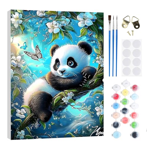 RICUVED Panda Malen nach Zahlen Kinder mit Rahmen-Tiere Paint by Numbers für Kind, Cute Ölgemälde Kinder ab 5 6 7 8 9 Jahre für Hause Dekoration Verwendet Werden 20x30cm RICUVED Panda Malen nach Zahlen Kinder mit Rahmen-Tiere Paint by Numbers für Kind, Cute Ölgemälde Kinder ab 5 6 7 8 9 Jahre für Hause Dekoration Verwendet Werden 20x30cm von RICUVED