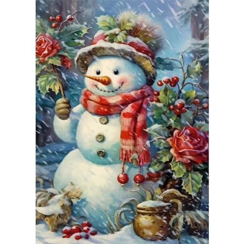 RICUVED Schneemann Diamond Painting Erwachsene, 5D Weihnachten Diamant Painting Bilder Erwachsene, DIY Diamond Painting Bilder Xmas Diamant Malerei Set für Wanddekoration 30x40cm RICUVED Schneemann Diamond Painting Erwachsene, 5D Weihnachten Diamant Painting Bilder Erwachsene, DIY Diamond Painting Bilder Xmas Diamant Malerei Set für Wanddekoration 30x40cm von RICUVED