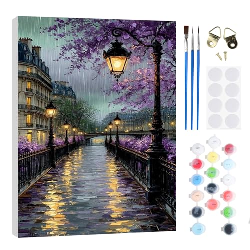 RICUVED Straße Malen nach Zahlen Kinder mit Rahmen-Landschaft Paint by Numbers für Kind, Cute Ölgemälde Kinder ab 5 6 7 8 9 Jahre für Hause Dekoration Verwendet Werden 20x30cm RICUVED Straße Malen nach Zahlen Kinder mit Rahmen-Landschaft Paint by Numbers für Kind, Cute Ölgemälde Kinder ab 5 6 7 8 9 Jahre für Hause Dekoration Verwendet Werden 20x30cm von RICUVED