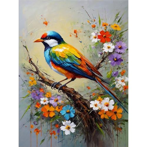 RICUVED Vögel Diamond Painting,5D Tiere Diamant Painting Bilder Erwachsene Diamond Painting Kinder, Full Drill Diamond Art Diamant Malerei Bilder für Home Dekor 30x40cm RICUVED Vögel Diamond Painting,5D Tiere Diamant Painting Bilder Erwachsene Diamond Painting Kinder, Full Drill Diamond Art Diamant Malerei Bilder für Home Dekor 30x40cm von RICUVED