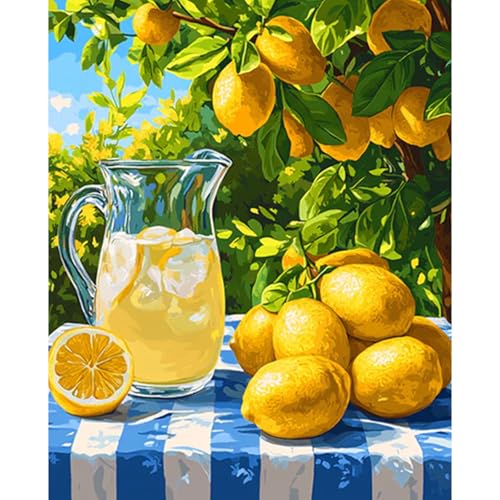 RICUVED Zitronenbaum Malen nach Zahlen Erwachsene Anfänger -Frucht Malen nach Zahlen 40x50cm Leinwand ohne Rahmen, Acrylfarben, 3 Pinsel Aufhänger - Kreatives DIY-Ölgemälde-Kit Landschaft RICUVED Zitronenbaum Malen nach Zahlen Erwachsene Anfänger -Frucht Malen nach Zahlen 40x50cm Leinwand ohne Rahmen, Acrylfarben, 3 Pinsel Aufhänger - Kreatives DIY-Ölgemälde-Kit Landschaft von RICUVED
