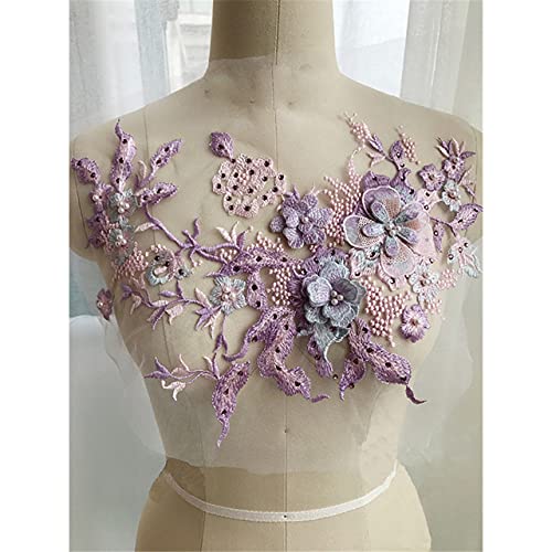 Blumen Perlen Spitzenstoffe Applikation Stickerei Nähen für Hochzeit/Abendkleid Kleidung Blumen Perlen Spitzenstoffe Applikation Stickerei Nähen für Hochzeit/Abendkleid Kleidung von RIDAEX