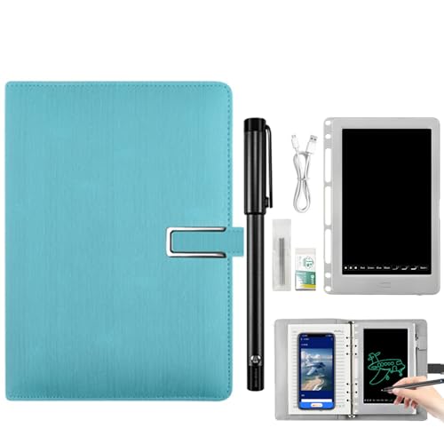 Syncify Digitales Skizzenbuch mit A5-Papier zum Ausradieren + 3 Ersatz-Nachfüllungen, Smart Syncify Pen Schreibtafel-Set, Smart Pen Notizbuch,Sky blue Syncify Digitales Skizzenbuch mit A5-Papier zum Ausradieren + 3 Ersatz-Nachfüllungen, Smart Syncify Pen Schreibtafel-Set, Smart Pen Notizbuch,Sky blue von RIDEONMOP