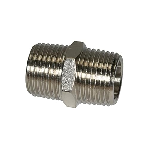 RIEGLER 100835-252.302-N Doppelgewindenippel R 3/8 a., R 3/8 a., SW 22, Messing vernickelt, 1Stk RIEGLER 100835-252.302-N Doppelgewindenippel R 3/8 a., R 3/8 a., SW 22, Messing vernickelt, 1Stk von Riegler