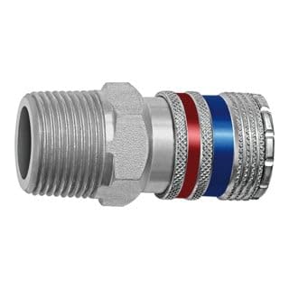 RIEGLER 107615-411.38-A Sicherheitskupplung NW 10, Stahl/Messing verzinkt, R 3/8 AG, 1Stk RIEGLER 107615-411.38-A Sicherheitskupplung NW 10, Stahl/Messing verzinkt, R 3/8 AG, 1Stk von Riegler