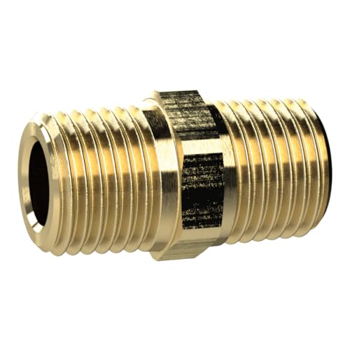 RIEGLER 135007-MS252R11 Doppelgewindenippel, R 1 a, R 1 a, SW 36, Messing, 1Stk RIEGLER 135007-MS252R11 Doppelgewindenippel, R 1 a, R 1 a, SW 36, Messing, 1Stk von Riegler