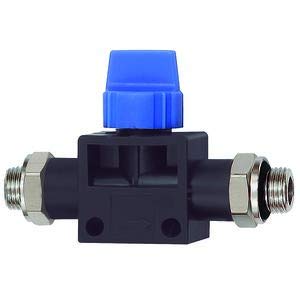 RIEGLER 135948-275.1238 3/2-Wegeventil »Blaue Serie«, AG/AG G 1/2x3/8 Kunststoff/MS vern., 1Stk RIEGLER 135948-275.1238 3/2-Wegeventil »Blaue Serie«, AG/AG G 1/2x3/8 Kunststoff/MS vern., 1Stk von Riegler