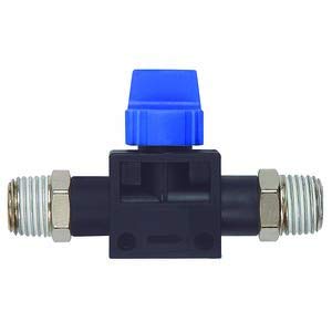 RIEGLER 135953-276.1418 3/2-Wegeventil »Blaue Serie«,AG/AG R 1/4x1/8 Gewindebeschichtung, 1Stk von Riegler