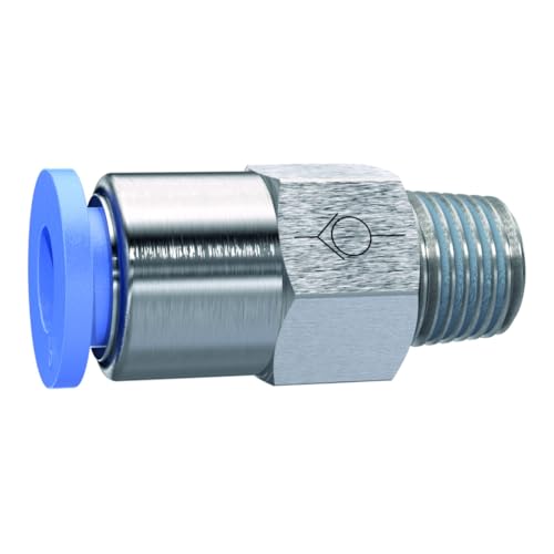 RIEGLER 151525-203.3812-2 Gerades Rückschlagventil »Blaue Serie« Schlauch-Gewinde, R 3/8 a., 1Stk von Riegler