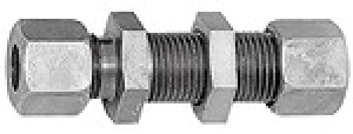RIEGLER 159224-GSV28LST Gerade Schottverschraubung, Rohr-Außen-Ø 28 mm, Stahl verzinkt, 1Stk von Riegler