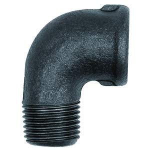 Riegler 133635 Winkel 92, 90° Rp 11/2 IT,R 11/2 ET, schwarzes Tempergussfitting von Riegler