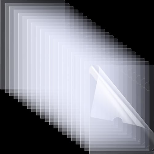 L-Typ-Kunststoffordner für Dokumente, transparente Aktenordner, Briefgröße, A4-Papier, ideal für Zuhause, Bürobedarf, College-Essentials, 100 Stück L-Typ-Kunststoffordner für Dokumente, transparente Aktenordner, Briefgröße, A4-Papier, ideal für Zuhause, Bürobedarf, College-Essentials, 100 Stück von RIEJIN