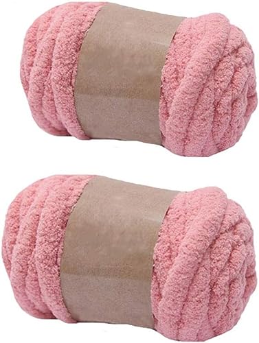 RIESKAS Riesiges Chenille-Garn, 250 g, 2 Knäuel, Violett, zum Stricken von Decken, Teppichen, Mützen, Schals, Knäueln RIESKAS Riesiges Chenille-Garn, 250 g, 2 Knäuel, Violett, zum Stricken von Decken, Teppichen, Mützen, Schals, Knäueln von RIESKAS