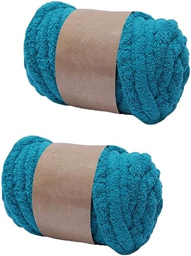 RIESKAS Chenille-Garn für Armstricken, Deckengarn, Jumbo-Chenille-Garn, DIY, Matte, Mütze, Schals, 250 g, Violett, 2 Stück RIESKAS Chenille-Garn für Armstricken, Deckengarn, Jumbo-Chenille-Garn, DIY, Matte, Mütze, Schals, 250 g, Violett, 2 Stück von RIESKAS