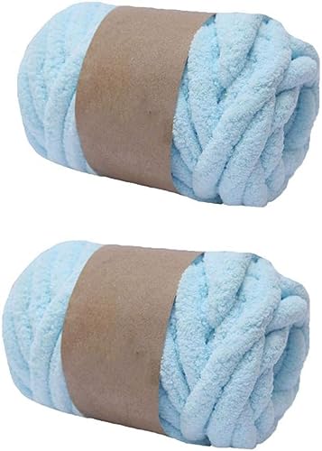 RIESKAS Chenille-Garn für Armstricken, Deckengarn, Jumbo-Chenille-Garn, DIY, Matte, Mütze, Schals, 250 g, Violett, 2 Stück RIESKAS Chenille-Garn für Armstricken, Deckengarn, Jumbo-Chenille-Garn, DIY, Matte, Mütze, Schals, 250 g, Violett, 2 Stück von RIESKAS