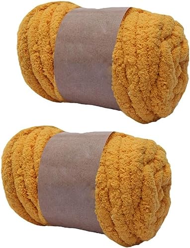 Chenille-Garn für Armstricken, Deckengarn, Jumbo-Chenille-Garn, DIY, Matte, Mütze, Schals, 250 g, Violett, 2 Stück Chenille-Garn für Armstricken, Deckengarn, Jumbo-Chenille-Garn, DIY, Matte, Mütze, Schals, 250 g, Violett, 2 Stück von RIESKAS