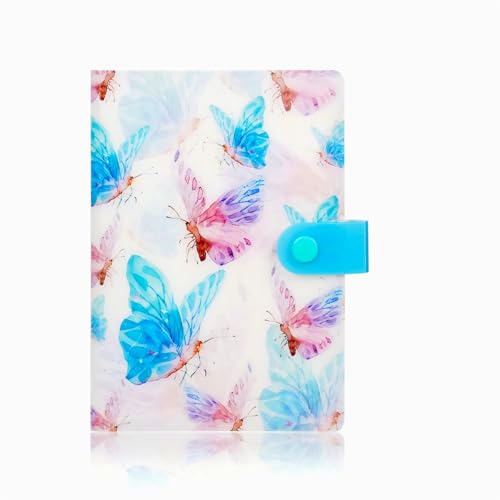 Quittungsgutschein-Organizer, 104 Taschen, klein, Akkordeon-Ordner, 17 x 12 cm, ideal für Karten, Rechnungen und Dokumente, Naturblau Quittungsgutschein-Organizer, 104 Taschen, klein, Akkordeon-Ordner, 17 x 12 cm, ideal für Karten, Rechnungen und Dokumente, Naturblau von RIHEAN