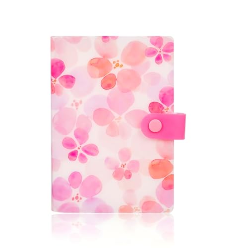 Quittungsgutschein-Organizer, 104 Taschen, kleines Akkordeon-Ordner, 17 x 12 cm, ideal für Karten, Rechnungen und Dokumente, Naturrosa von RIHEAN