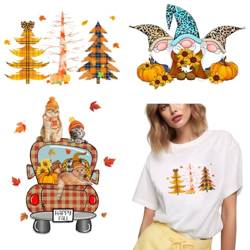 Thanksgiving Bügelbilder Patches 3 Stück Ahornblätter und Zwerg Wärmetransfer Vinyl Aufkleber Patches Kürbis Herbst Bügelbilder für T-Shirts, Jacke, Kissen, Kleidung, Hoodies Stoffbedarf Thanksgiving Bügelbilder Patches 3 Stück Ahornblätter und Zwerg Wärmetransfer Vinyl Aufkleber Patches Kürbis Herbst Bügelbilder für T-Shirts, Jacke, Kissen, Kleidung, Hoodies Stoffbedarf von RIICFDD