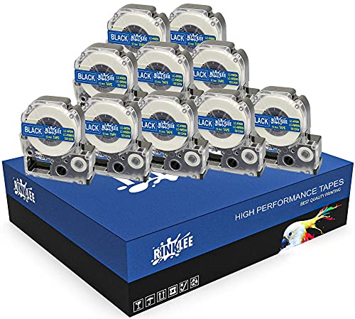 RINKLEE LC-4WBN LC-4WBN9 Schwarz auf Weiß Etiketten Schriftband Kompatibel mit Epson LabelWorks LW-300 LW-400 LW-500 LW-600P LW-700 LW-900P LW-1000P & KingJim Tepra Pro | 12 mm x 8 m | 10 Kassetten RINKLEE LC-4WBN LC-4WBN9 Schwarz auf Weiß Etiketten Schriftband Kompatibel mit Epson LabelWorks LW-300 LW-400 LW-500 LW-600P LW-700 LW-900P LW-1000P & KingJim Tepra Pro | 12 mm x 8 m | 10 Kassetten von RINKLEE