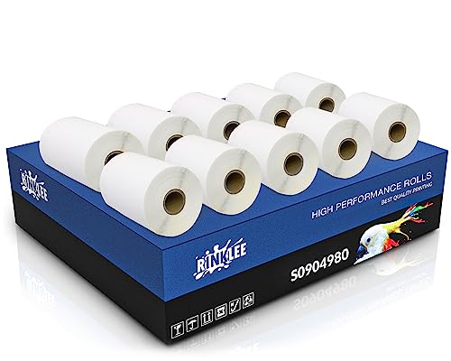 RINKLEE S0904980 Etiketten kompatibel für Dymo LabelWriter 4XL | 104 mm x 159 mm | 10 Rollen RINKLEE S0904980 Etiketten kompatibel für Dymo LabelWriter 4XL | 104 mm x 159 mm | 10 Rollen von RINKLEE