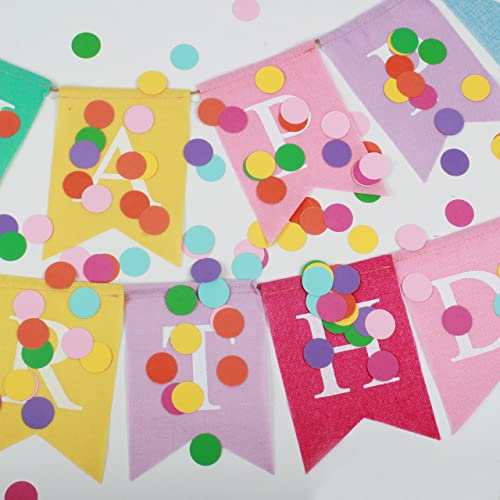 Regenbogen-Babyparty-Konfetti, Kreis, Regenbogen-Geburtstagstischkonfetti, 200 Stück, für Geburtstagsparty, Dekorationen, Babyparty, bunte Partyzubehör, Dekorationen von RIOO