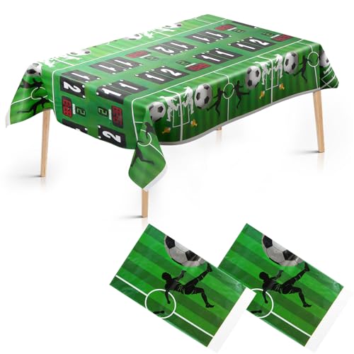 2 Stück FußBall Tischdecke, 108 x 180cm Fussball Tischdecke, Plastik Fußball Party Tischdecken, Rechteckige Tischdecke Fußball Kindergeburtstag für Fußballpartys, Geburtstage 2 Stück FußBall Tischdecke, 108 x 180cm Fussball Tischdecke, Plastik Fußball Party Tischdecken, Rechteckige Tischdecke Fußball Kindergeburtstag für Fußballpartys, Geburtstage von RISF