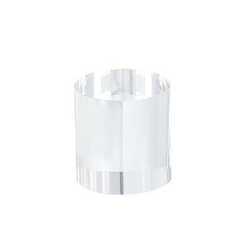 RISHORI Acrylblock, Durchsichtige, Massive Zylinderblöcke, Riser, Durchmesser 30mm, Klassische Basis, Höhe 30mm Bis 300mm, Konzipiert Für Die Thekenpräsentation Von Zubehör,Height 50mm von RISHORI