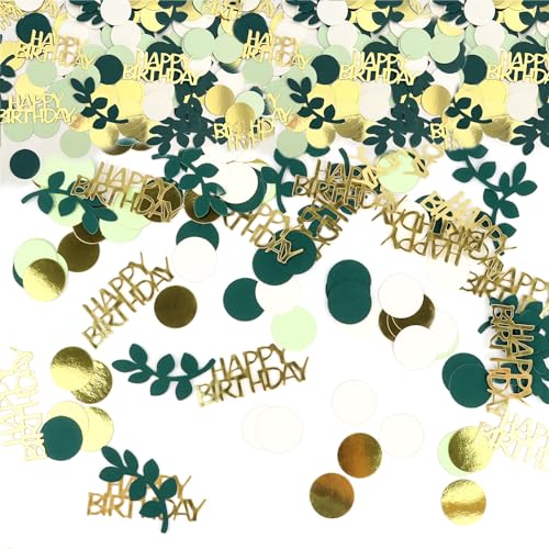 200 Stück Konfetti, Streudeko Geburtstag Deko Grün, Happy Birthday Glitzer Confetti für Jubiläen, Geburtstage, Partys, Tischdeko 200 Stück Konfetti, Streudeko Geburtstag Deko Grün, Happy Birthday Glitzer Confetti für Jubiläen, Geburtstage, Partys, Tischdeko von RISVOWO