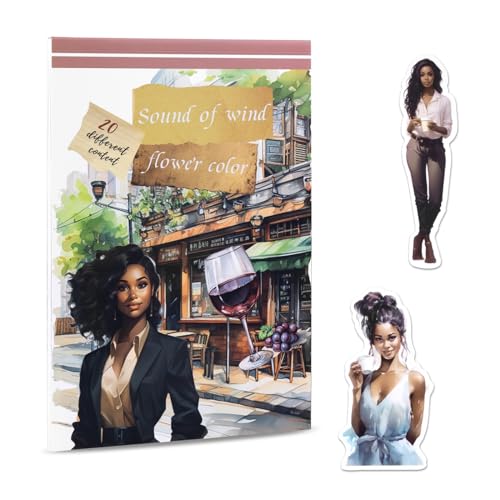 20 Blätter Fashion Colored Women Journals Sticker, 270 PCS PET & Paper Planner Sticker Set für Kalender, Fotoalbum(green) 20 Blätter Fashion Colored Women Journals Sticker, 270 PCS PET & Paper Planner Sticker Set für Kalender, Fotoalbum(green) von RISYPISY