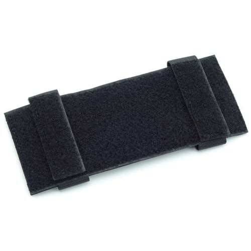 7,5x3" Molle-Patch Panel,Taktische Moral Klett Patches Board,Molle Zubehör Aufsatz Patch Halter,Molle-Klett-Panel,Molle Patches Klett Halterung Befestigungs für Rucksäcke Hunting Outdoor (Schwarz) von RIVDEE