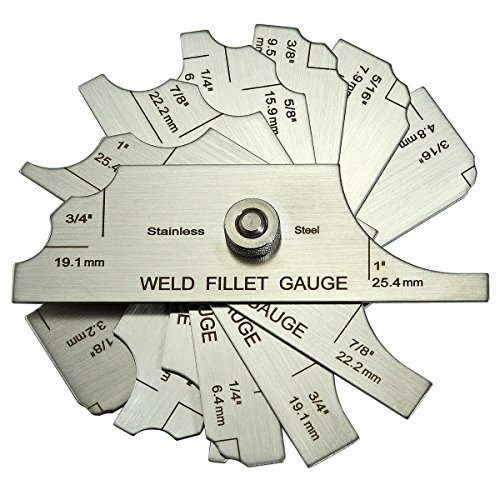 RIVERWELD 7-teiliges Kehlnaht-Set Lehre MG-11 Rl Lehre Tiefe Lehren Schweißen Inspektion Metrisch & Zoll Prüfen Kehlnaht Bein und Kehle Größe RIVERWELD 7-teiliges Kehlnaht-Set Lehre MG-11 Rl Lehre Tiefe Lehren Schweißen Inspektion Metrisch & Zoll Prüfen Kehlnaht Bein und Kehle Größe von RIVERWELD