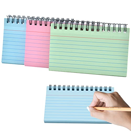 3er-Pack Karteikarten, 150 Blatt Lernkarten, linierte Wiederholungskarten, einfach zu faltende Aufzeichnungskarten, Cue-Karten für Büro, Schule, Lernen, Gedächtnis, Haftnotizen (Blau, Grün und Pink) 3er-Pack Karteikarten, 150 Blatt Lernkarten, linierte Wiederholungskarten, einfach zu faltende Aufzeichnungskarten, Cue-Karten für Büro, Schule, Lernen, Gedächtnis, Haftnotizen (Blau, Grün und Pink) von RIVIEVAL