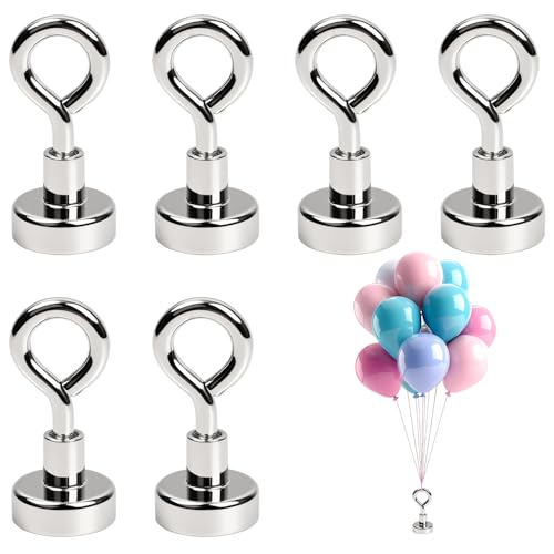 6 Stück Ballongewichte für Heliumballons, wiederverwendbare Ballonhalter für Party-, Hochzeits-, Geburtstags-, Weihnachts- und Halloween-Dekorationen (YH-F18) von RIVIEVAL