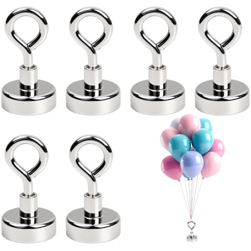 6 Stück Ballongewichte für Heliumballons, wiederverwendbare Ballonhalter für Party-, Hochzeits-, Geburtstags-, Weihnachts- und Halloween-Dekorationen (YH-F20) von RIVIEVAL