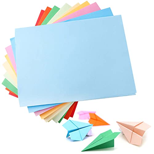 A5 Farbiges Papier 200 Blatt Bastelpapier Farbiges Papier Pack Sortiertes Pastellpapier für handgemachtes Origami, Kinder, Erwachsene, Anfänger, Kunst und Handwerk Bunte Projekte von RIVIEVAL