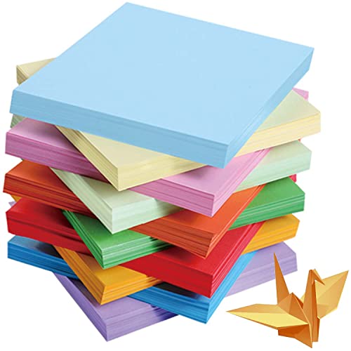 Farbiges Papier, 100 Blatt, farbig, 15 x 15 Stück, verschiedene handgefertigte Origami-Papiere, Pastellpapier, Karton für Kinder, Erwachsene, Anfänger, DIY-Kunst und Kunsthandwerk, bunte Projekte… von RIVIEVAL