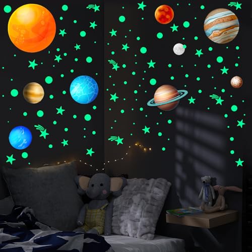Im Dunkeln leuchtende Sterne, im Dunkeln leuchtende Aufkleber, Weltraum-Wandaufkleber, im Dunkeln leuchtende Sterne, Decke, Planet, Wandaufkleber, leuchtende Sterne, Wandaufkleber Im Dunkeln leuchtende Sterne, im Dunkeln leuchtende Aufkleber, Weltraum-Wandaufkleber, im Dunkeln leuchtende Sterne, Decke, Planet, Wandaufkleber, leuchtende Sterne, Wandaufkleber von RIVIEVAL