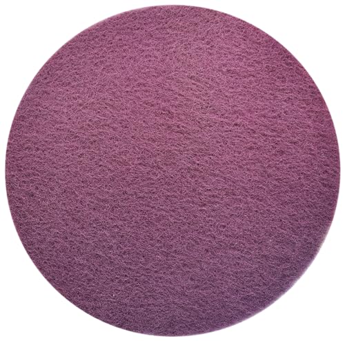 Schleifvlies Pad violett 10mm stark Einscheibenmaschinen Ø406 mm Korn 320 (10 Stück) von RIWO COMMERCE