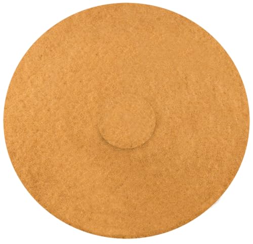 Superpads Beige Polier-Reinigungspads 22mm stark Einscheibenmaschinen Ø406 mm (5 Stück) von RIWO COMMERCE